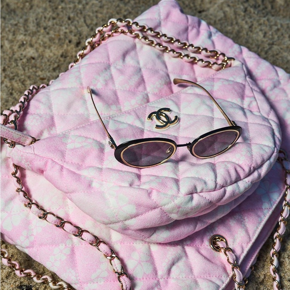 Chanel Coco Beach 25 Oval Sunglasses | NIB - Picture 11 of 14